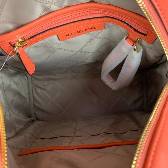 New Michael Kors Rhea Medium Leather Backpack - Picture 10 of 10